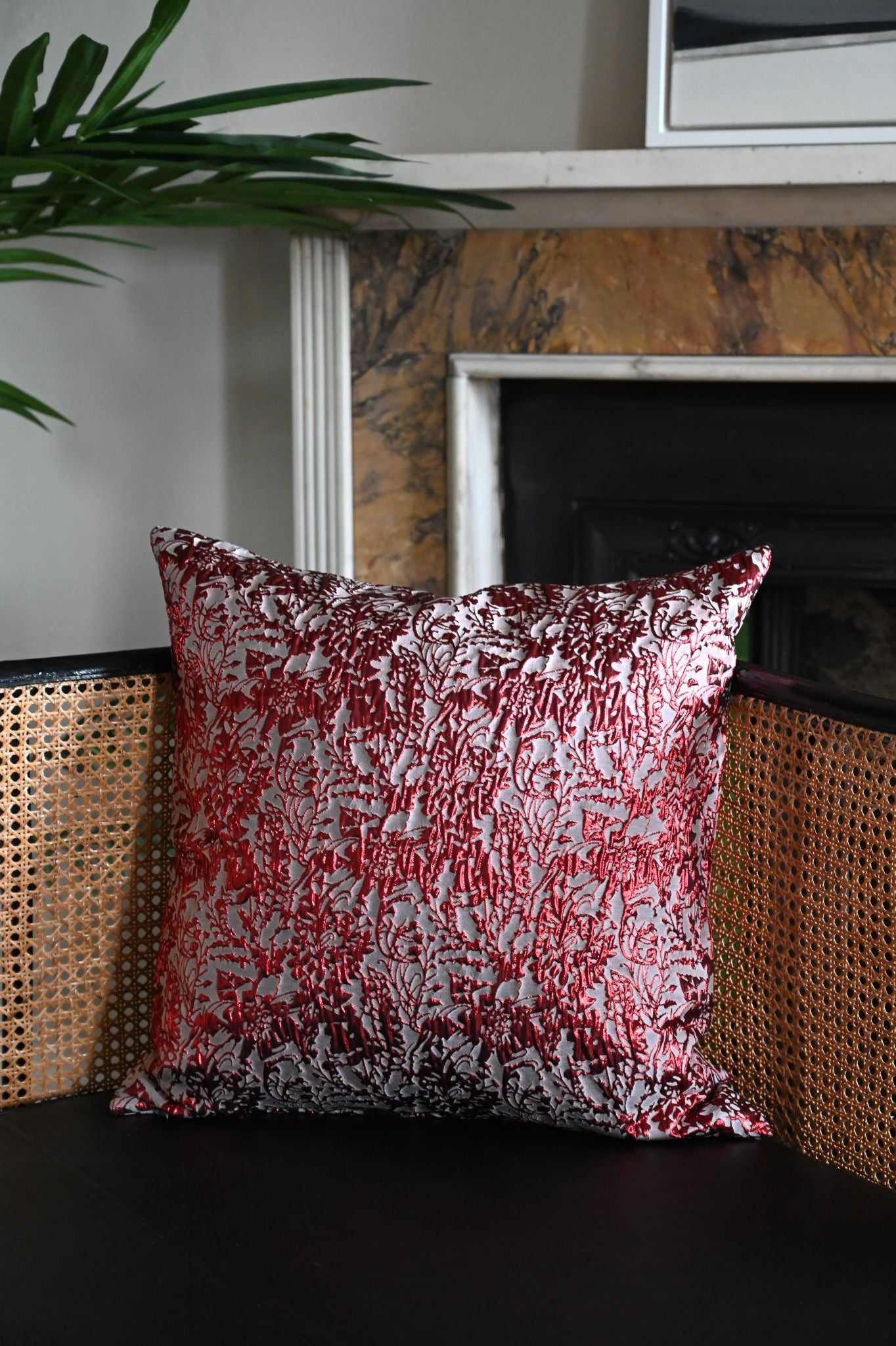 Red Gothic Meadow Cushion Collection