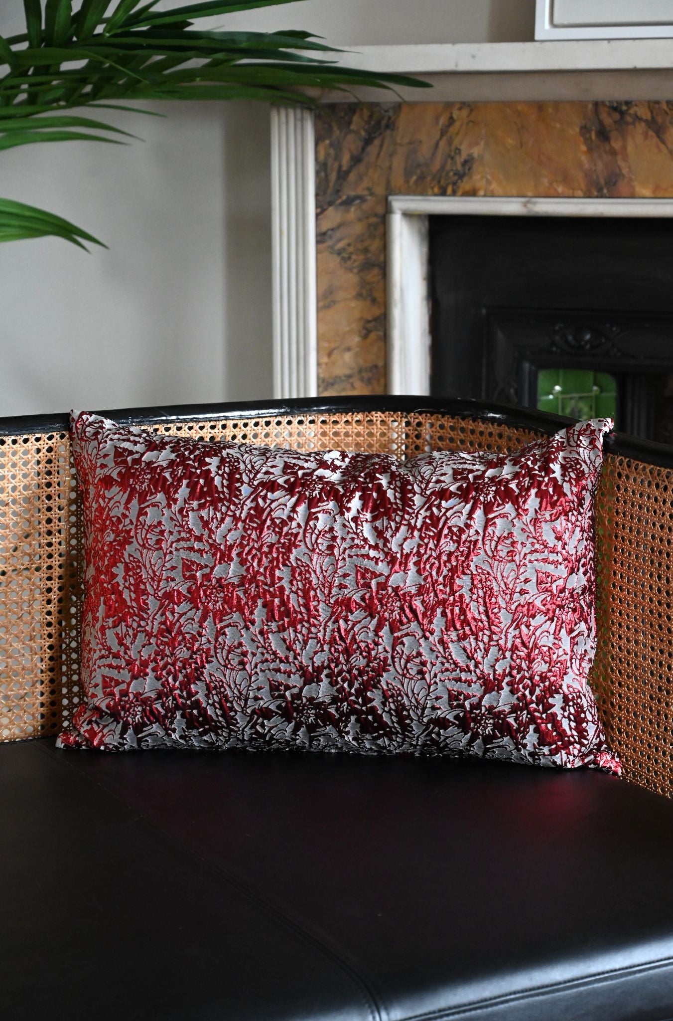 Red Gothic Meadow Cushion Collection