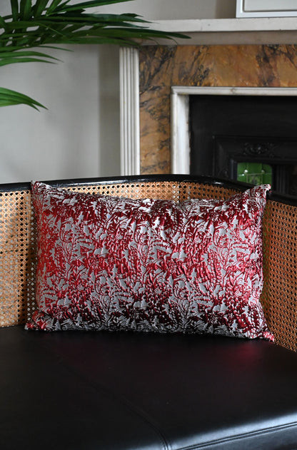Red Gothic Meadow Cushion Collection