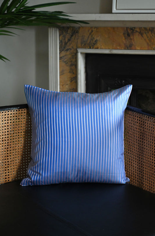Blue and Pink Pinstripe Cushion Collection