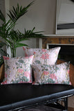 Pink and Sage Green Splatter Floral Cushion Collection