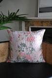 Pink and Sage Green Splatter Floral Cushion Collection