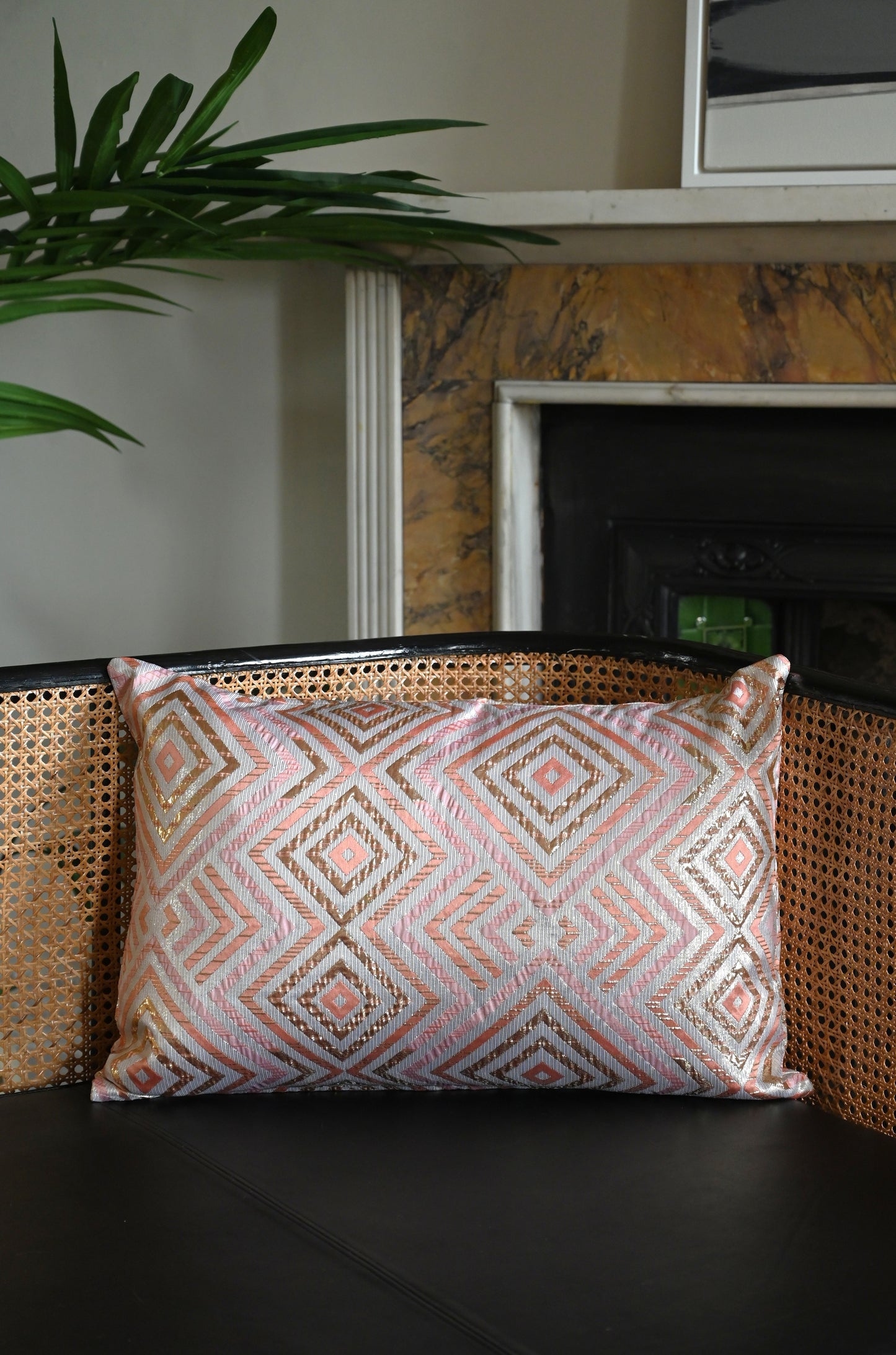 Pink Metallic Diamond Cushion Collection