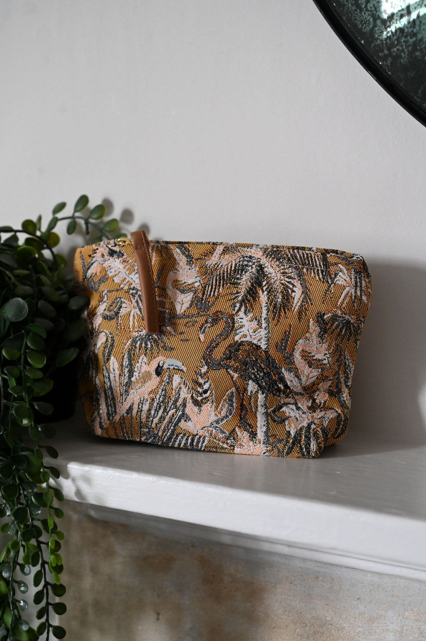 Ochre Flamingo Pouches