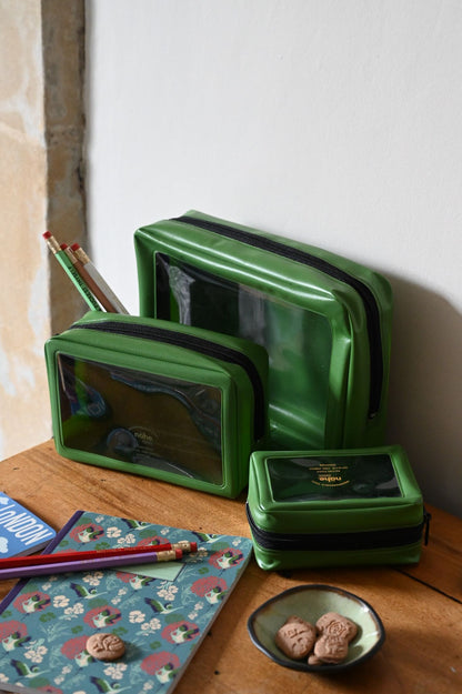 Pochettes d'emballage pour valises vertes