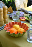 Orange Sunflower Wave Edge Bowls