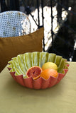 Orange Sunflower Wave Edge Bowls