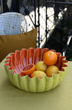 Orange Sunflower Wave Edge Bowls