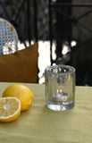 Ice Glass Tea Light Holder