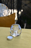 Clear Glass Ball Tea Light Holder