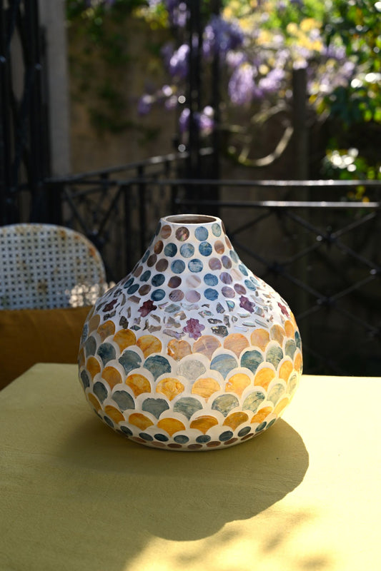 Capiz Shell Vase