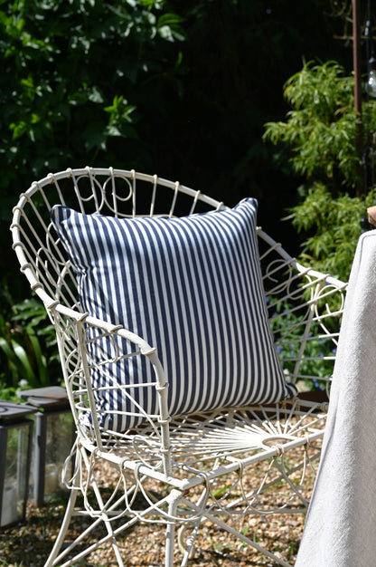 Navy Striped Indoor/ Outdoor Cushions