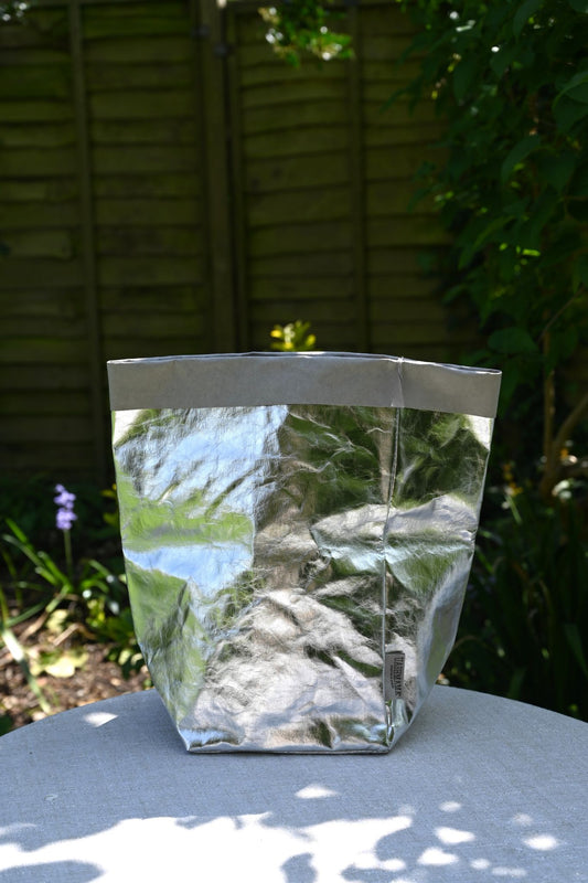 Uashmama Extra Large Silver Paper Bag