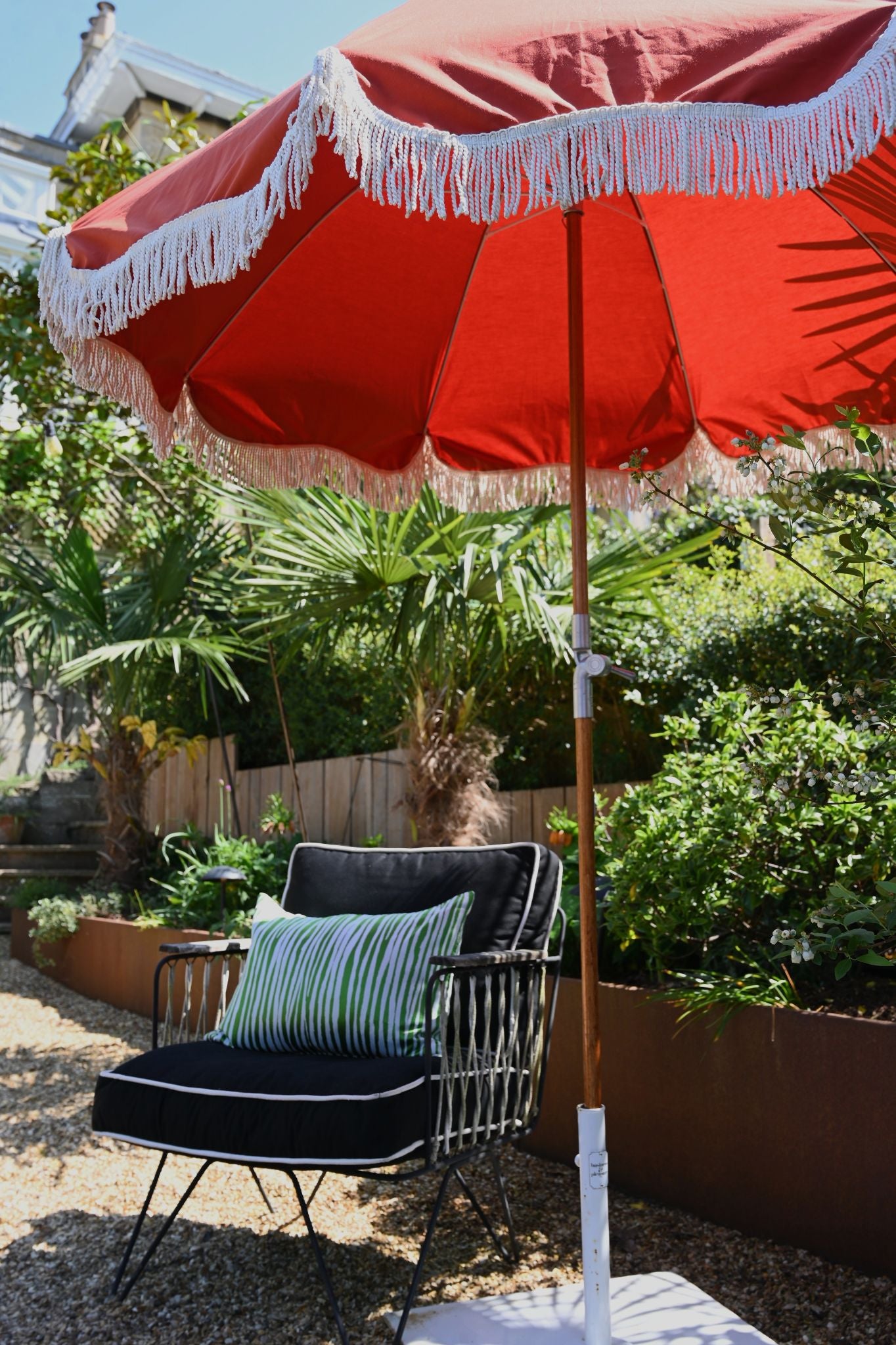 Premium Sirenuse Roter Strandsonnenschirm 