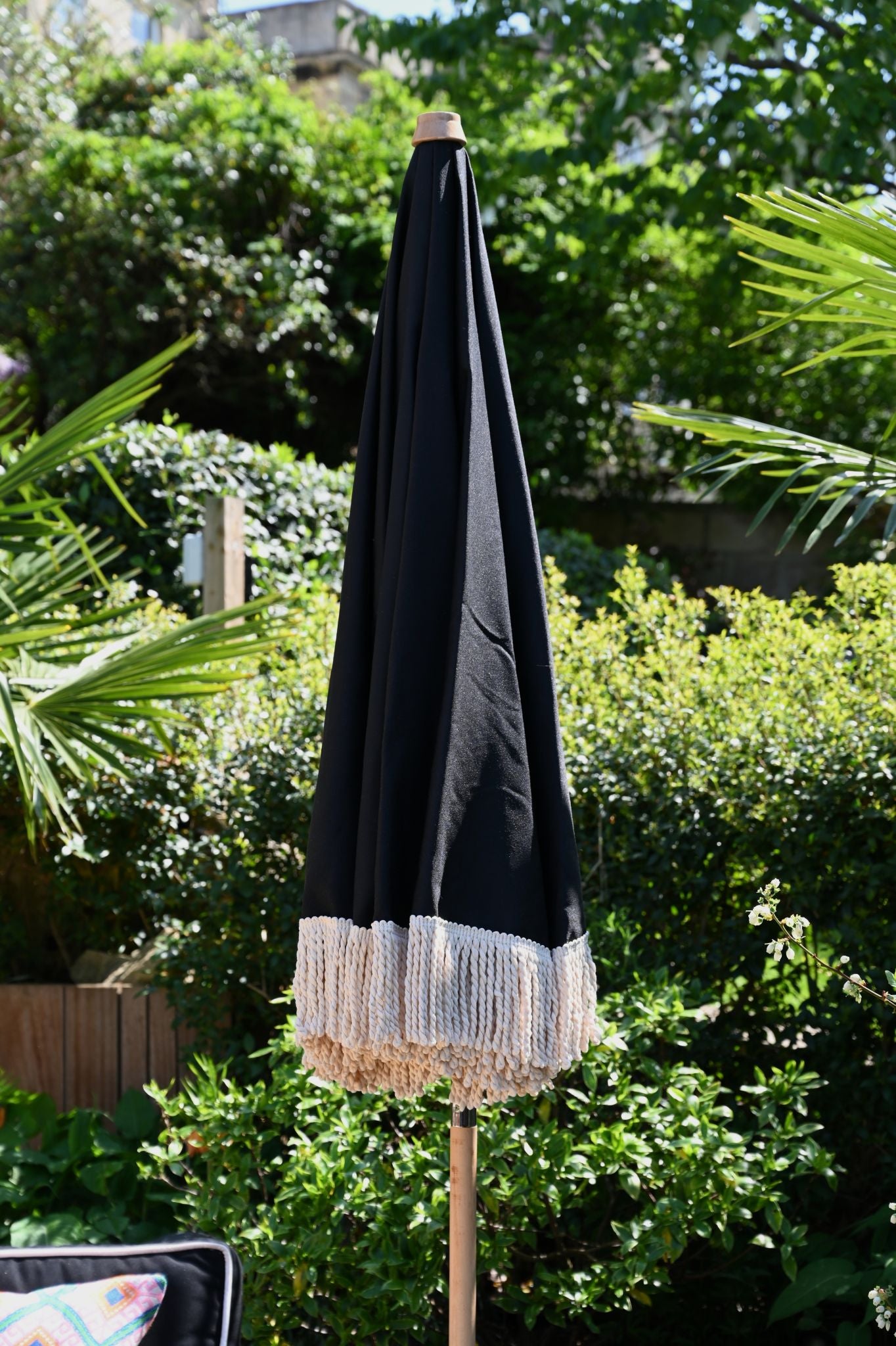 Diana Black Beach Parasol