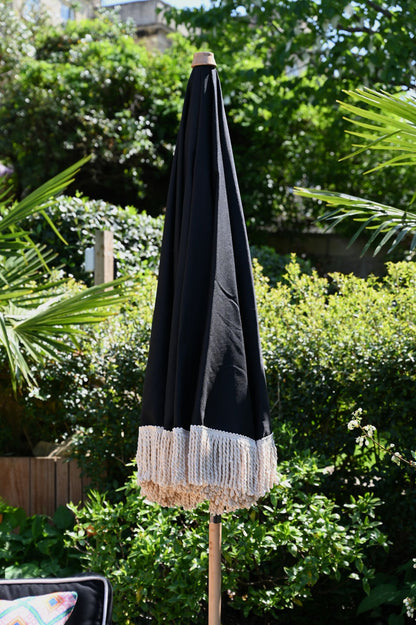 Diana Black Beach Parasol