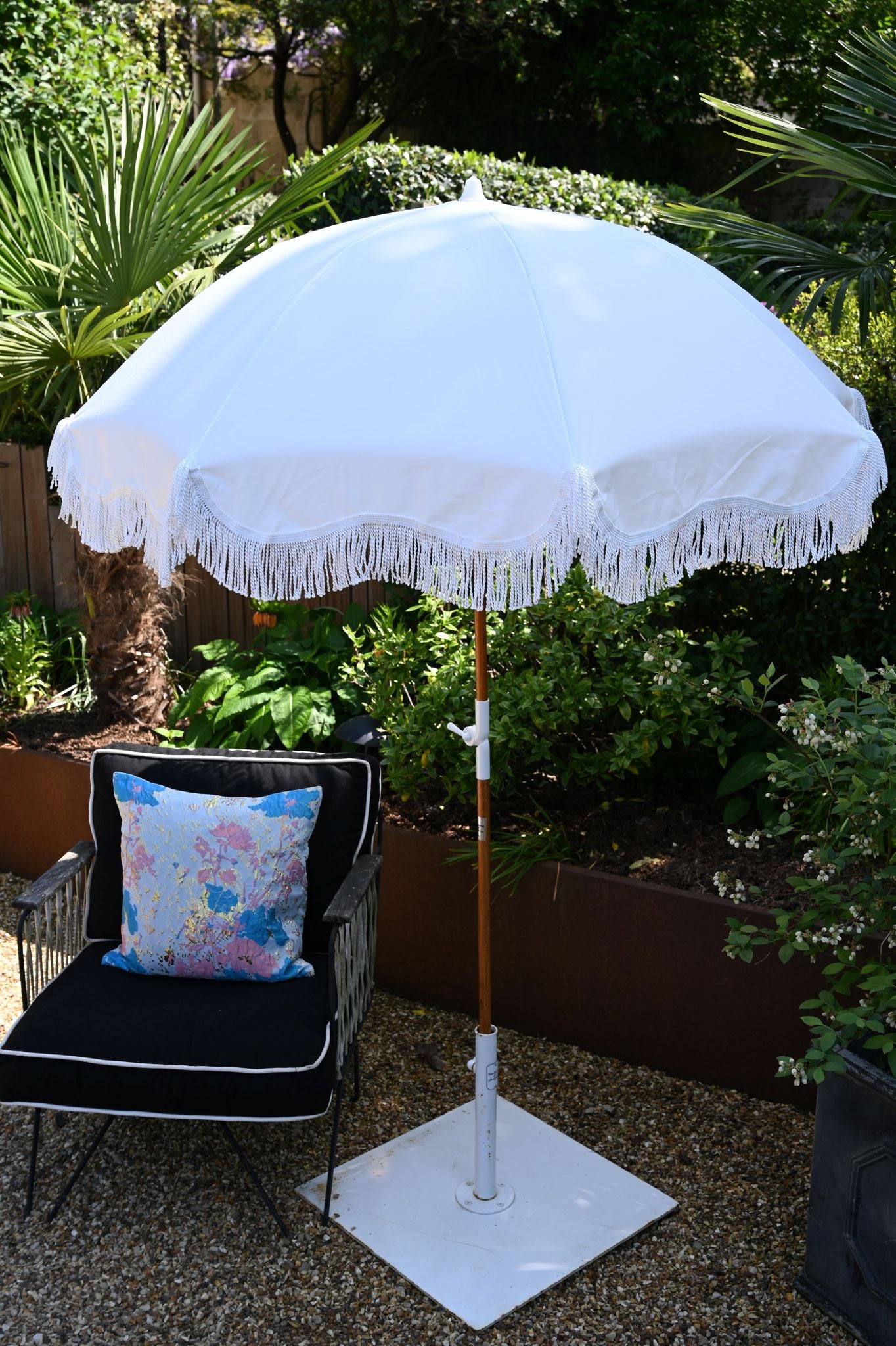 Antique White Beach Parasol