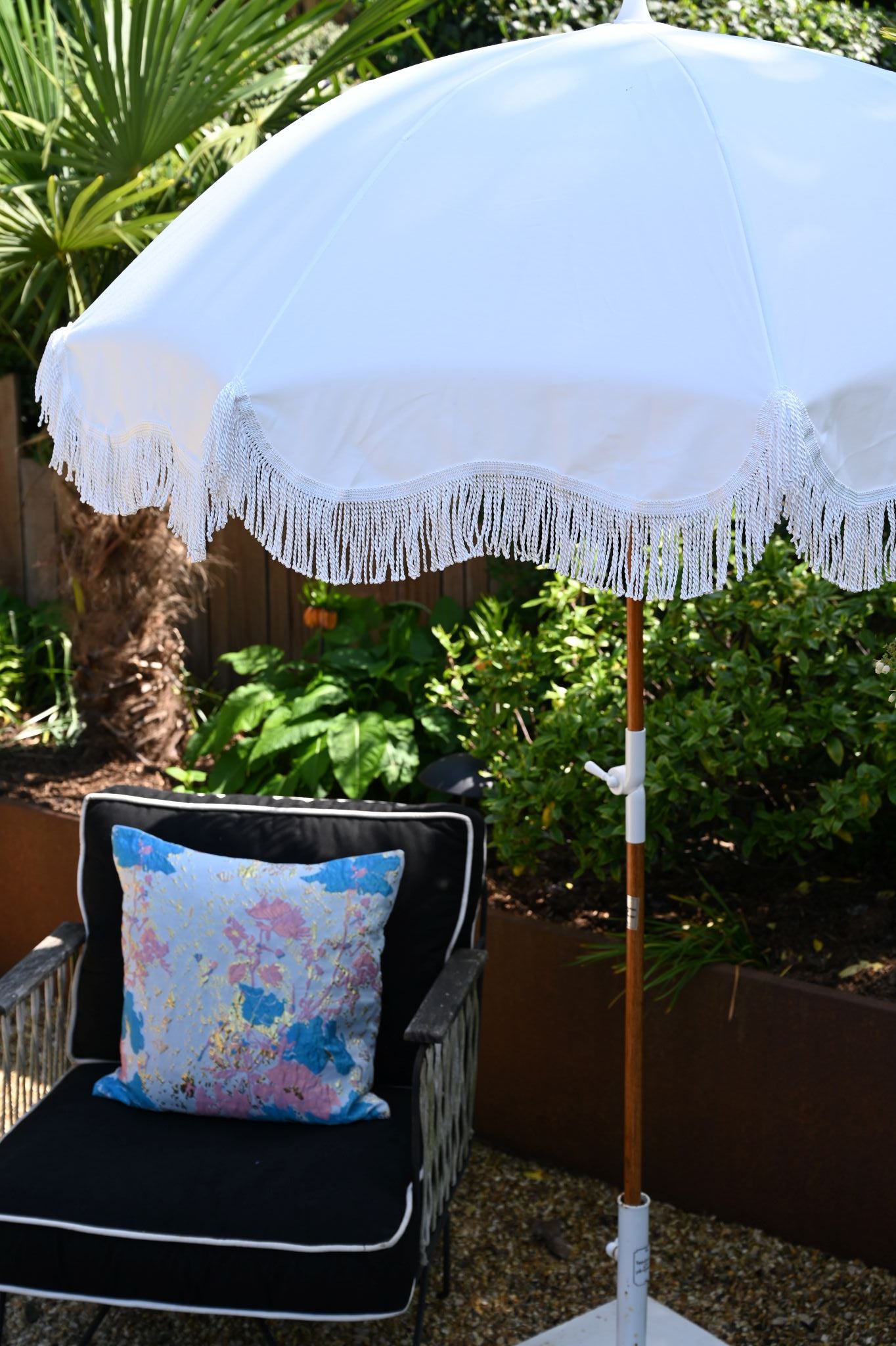 Antique White Beach Parasol