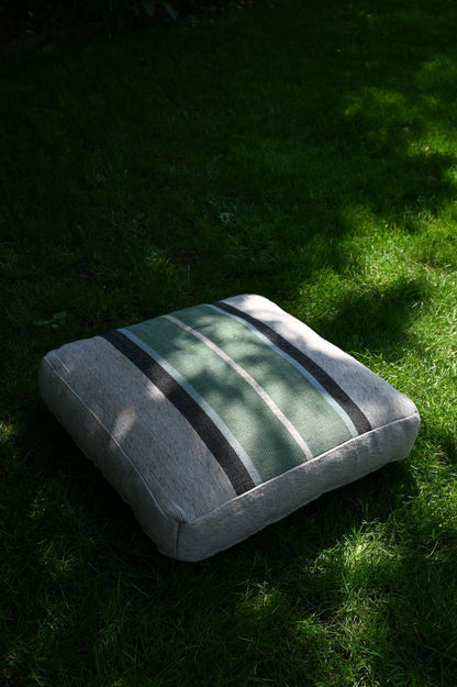 Green Stripe Floor Cushion