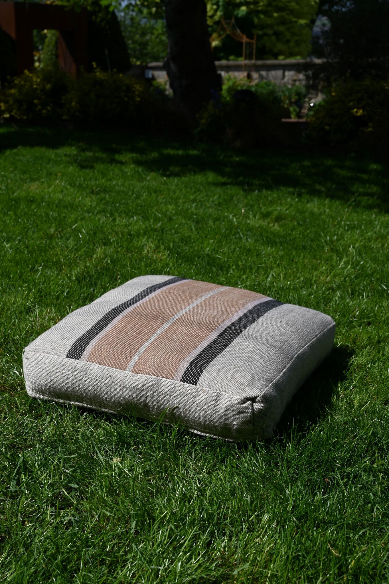 Mustard Stripe Floor Cushion