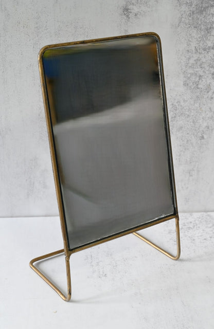 Gold Angled Table Mirror