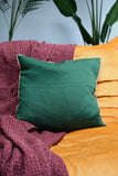 Forest Green Linen Cushions