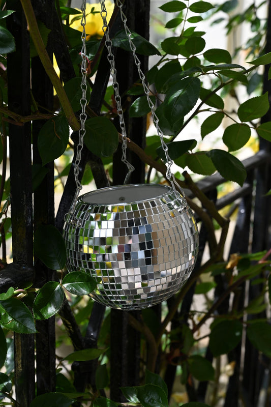 Disco Ball Hanging Planter