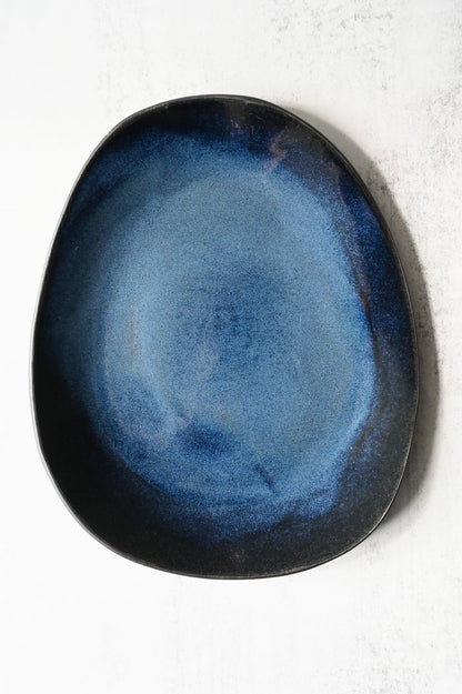 Cosmic Blue Large Platter by Hana Karim