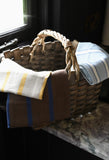 Ash Grey Woven Wood Basket