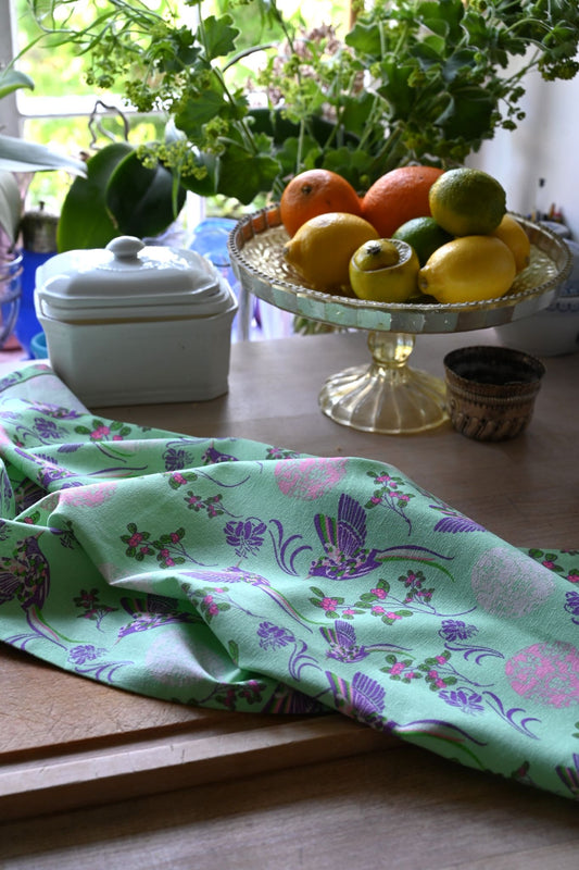 hummingbird tea towel