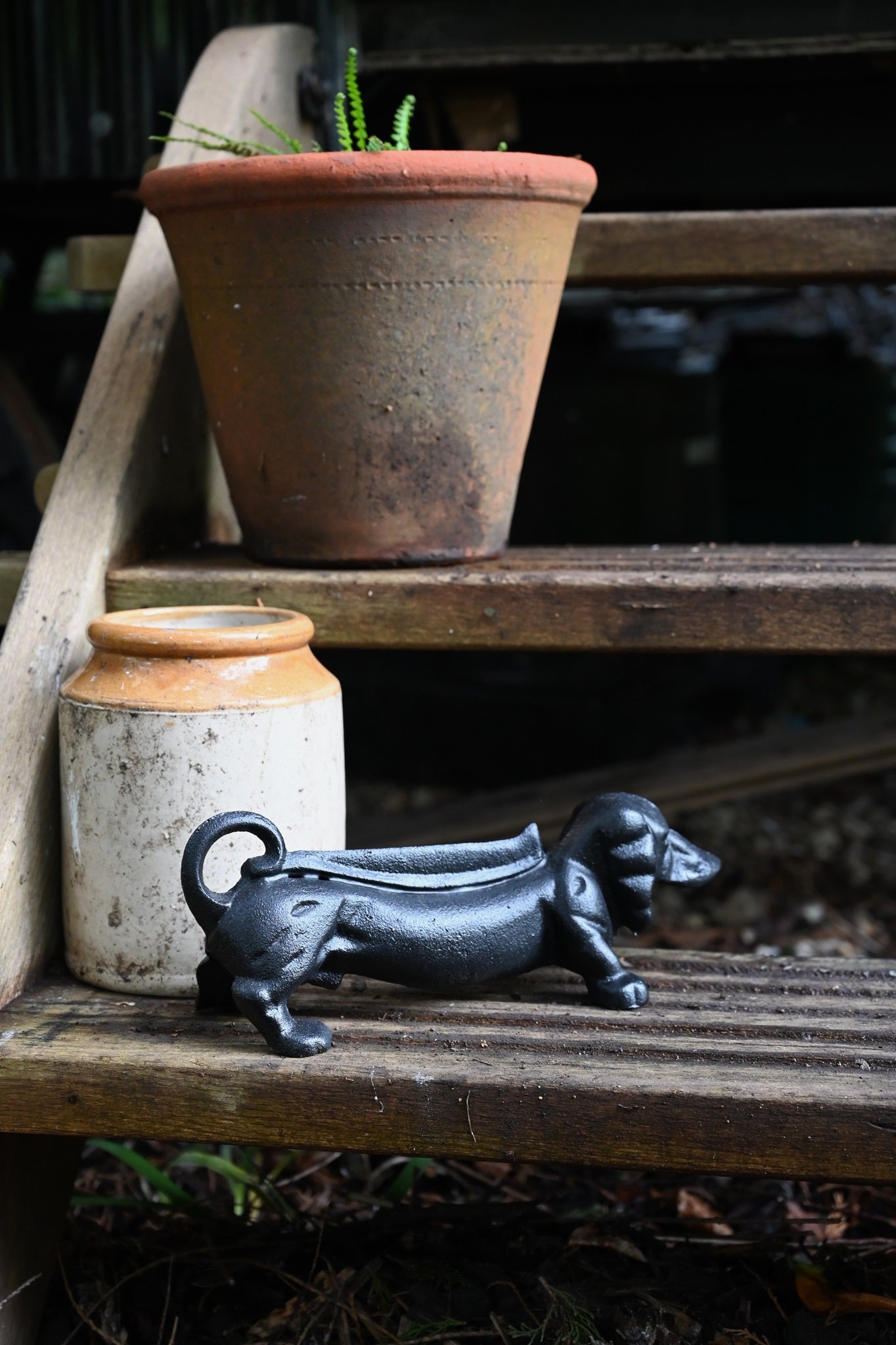 Cast Iron Dachshund Boot Scraper