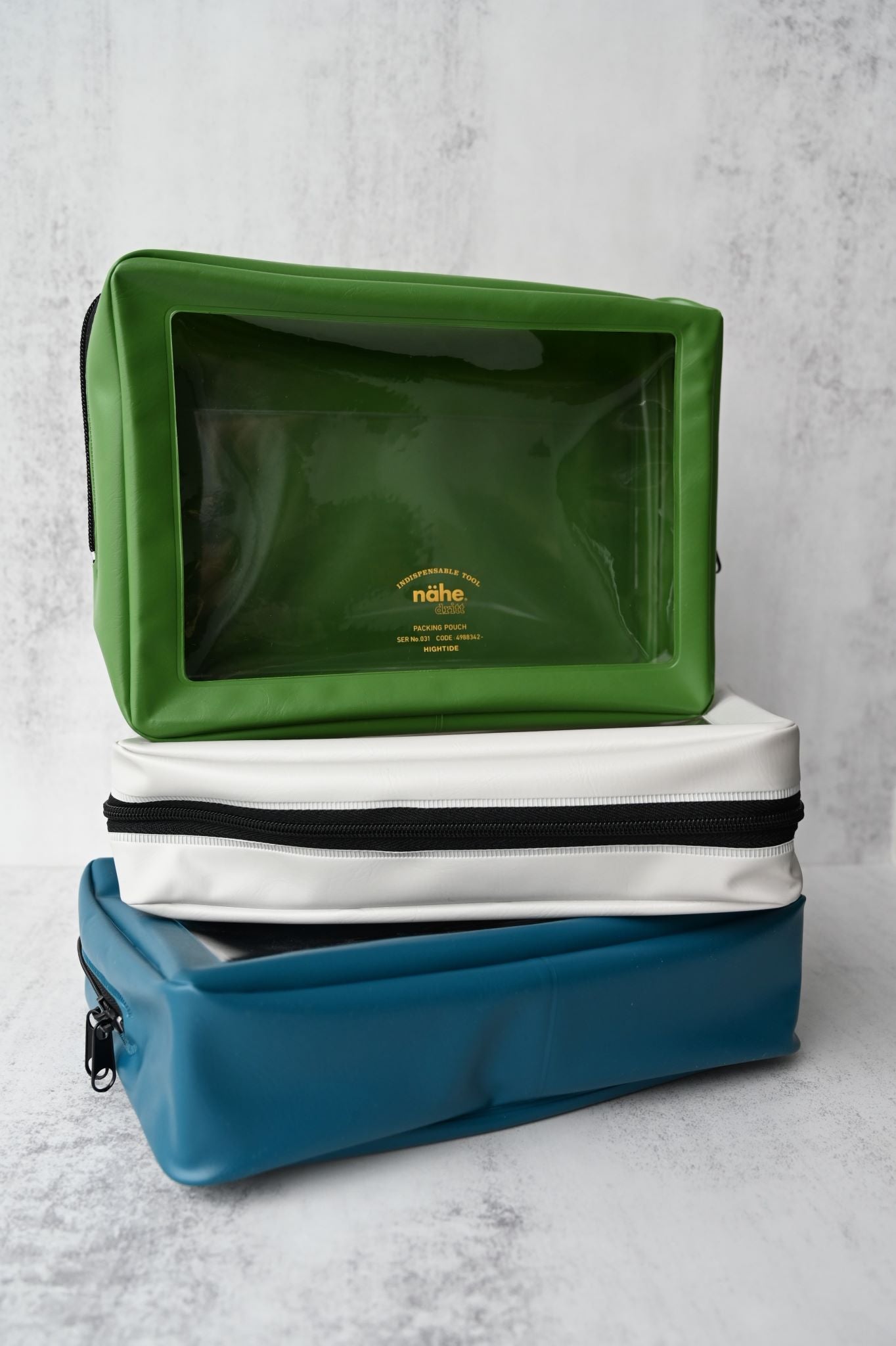 Pochettes d'emballage pour valises vertes