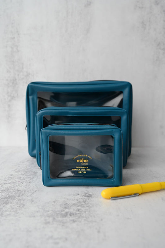 Blue Suitcase Packing Pouches