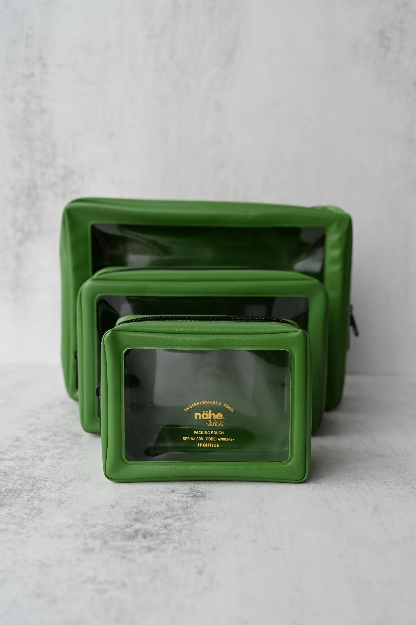 Pochettes d'emballage pour valises vertes
