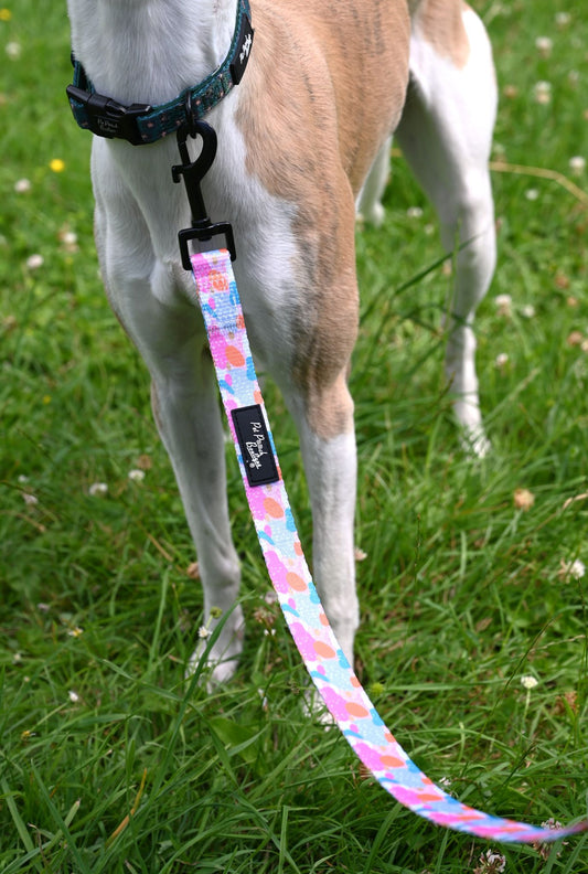 Pink Puddles Handmade Webbing Lead