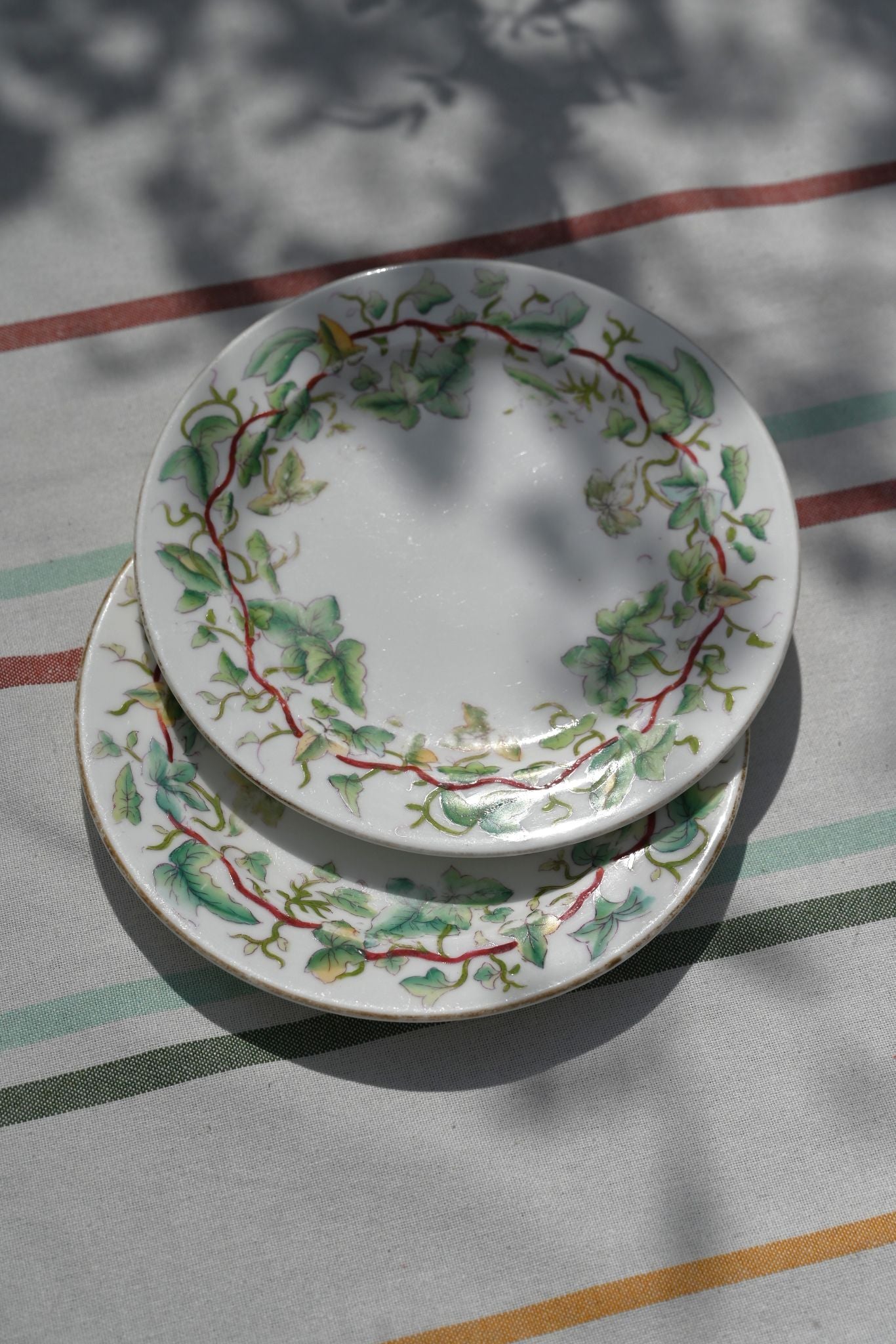 Set of Two Ivy Ceramic Side Plates