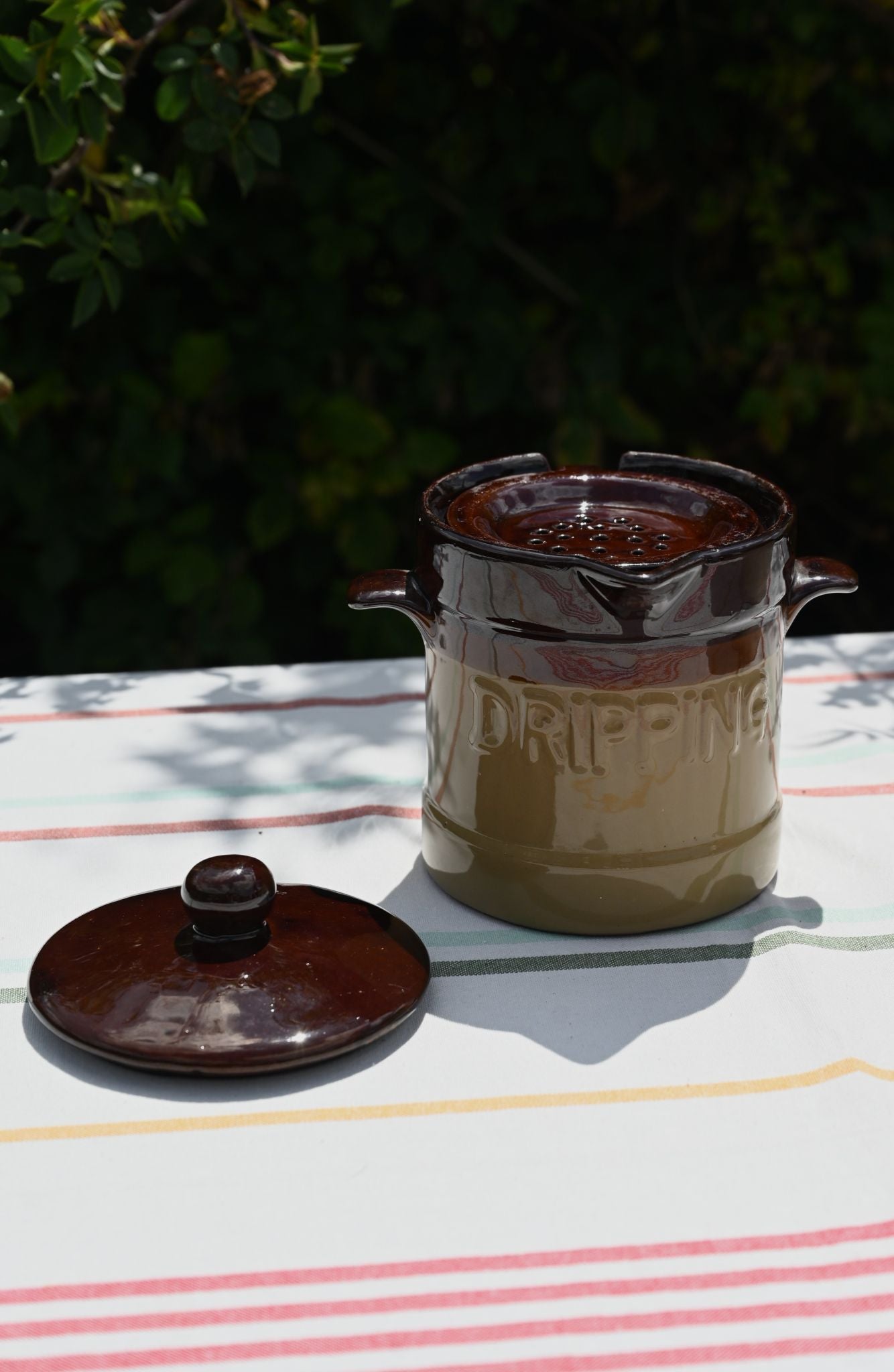 Vintage Ceramic Drippings Pot