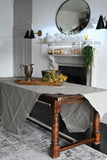 Dark Silver Metallic Table Linen Collection