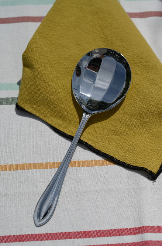Circle Mirrorball Dessert Spoon - Chromoid
