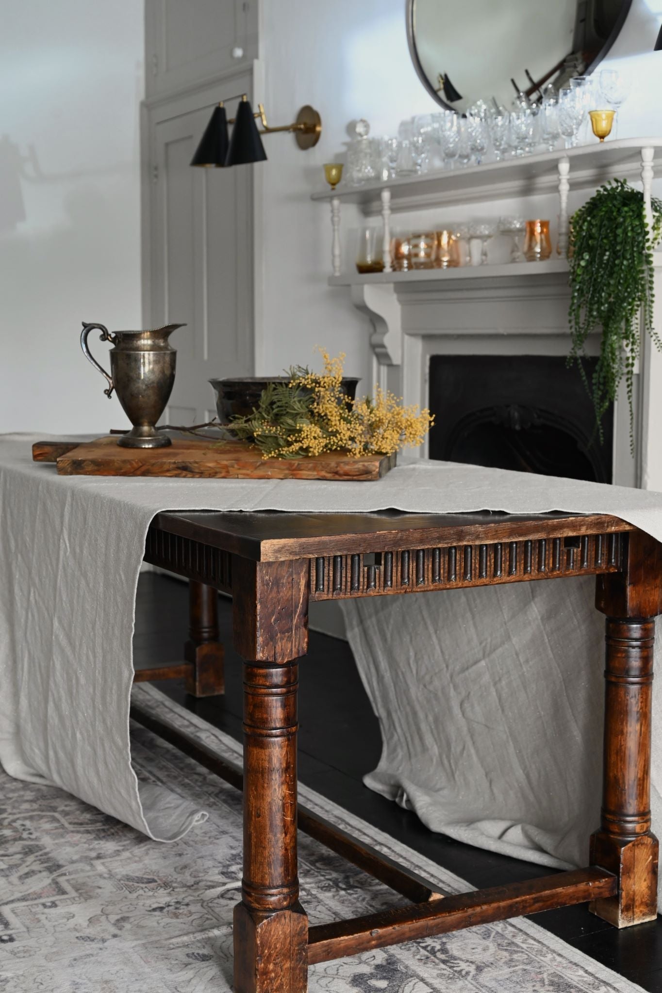 Natürliche metallische Tischwäschekollektion