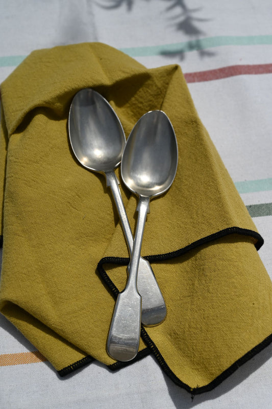 S/2 Silver Oval Spoons - Nevada Silver L