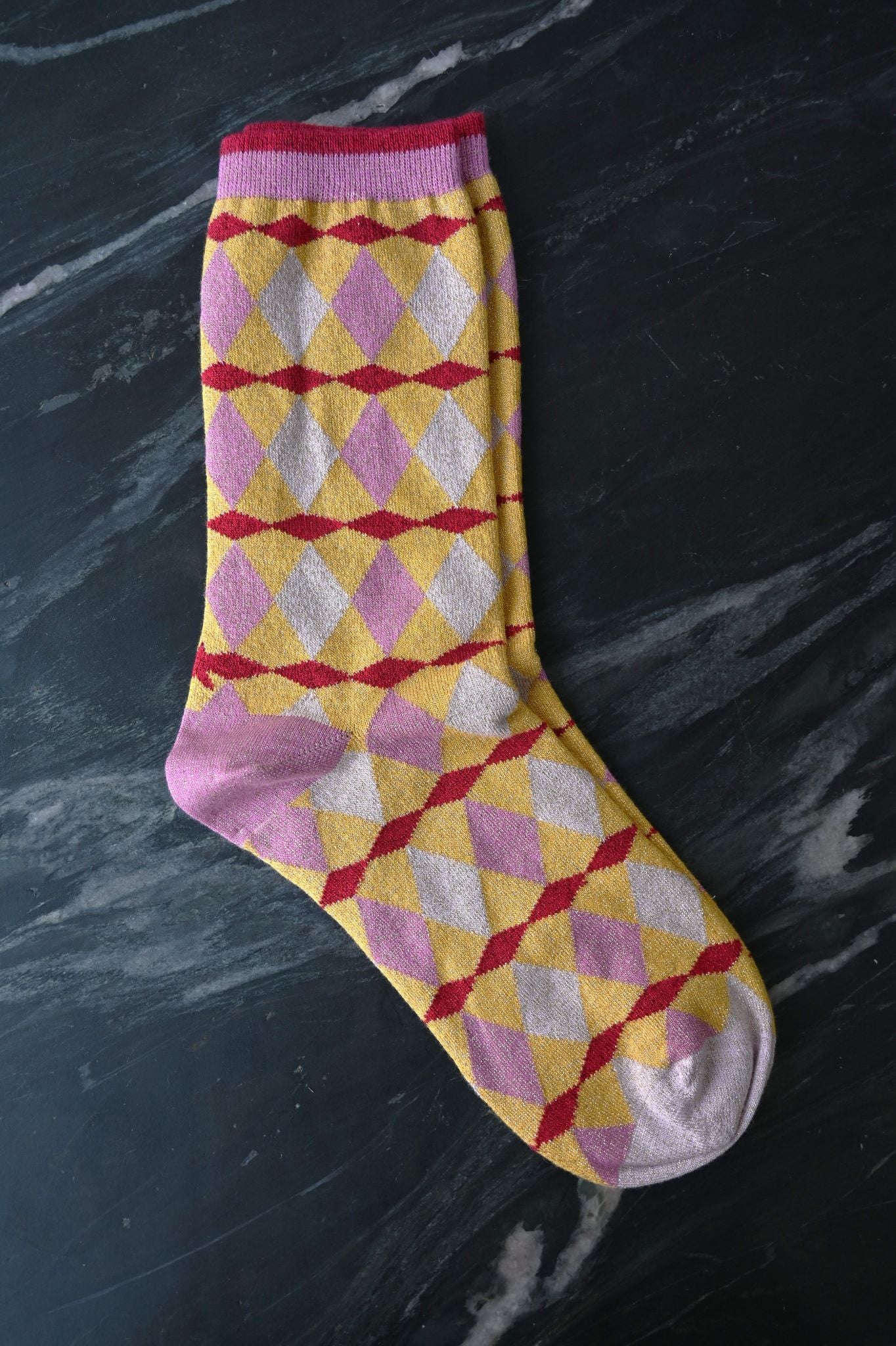 Chaussettes à motifs pailletés