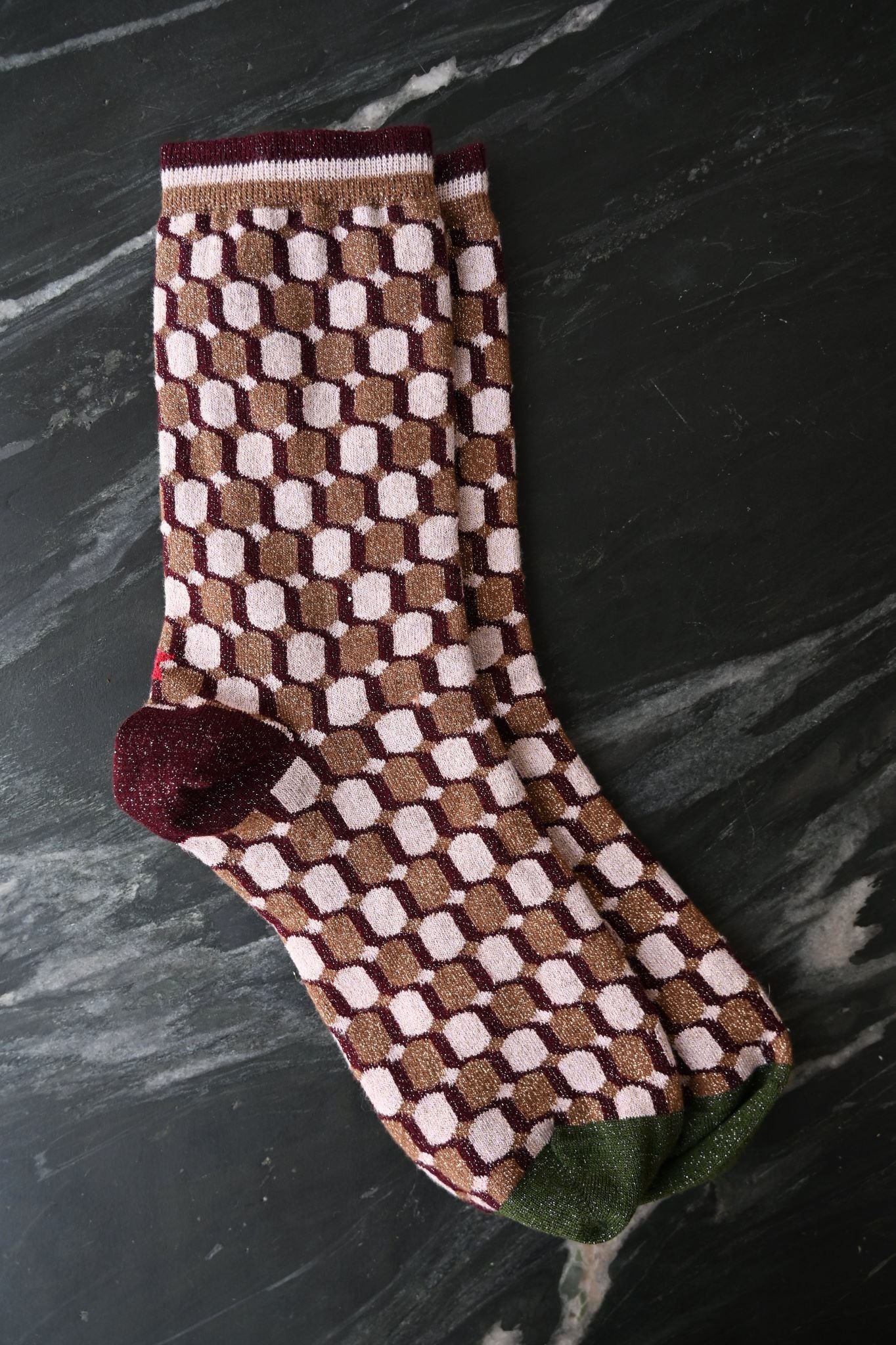 Chaussettes à motifs pailletés