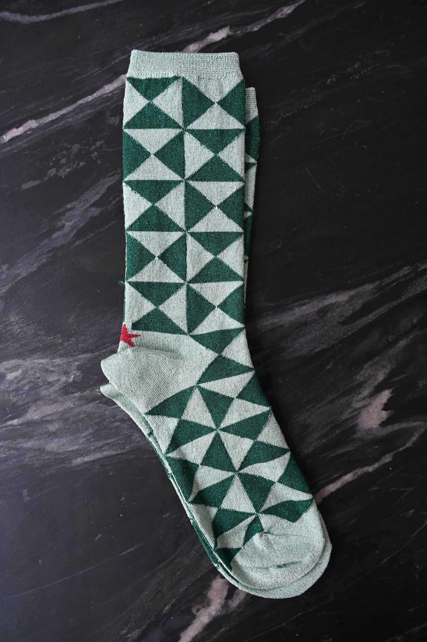 Chaussettes à motifs pailletés
