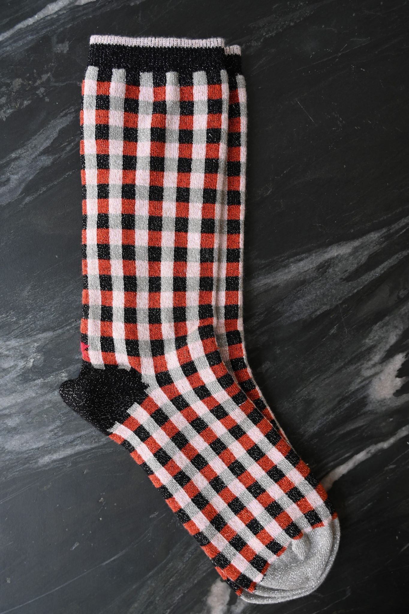 Chaussettes à motifs pailletés