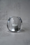 Clear Glass Ball Tea Light Holder