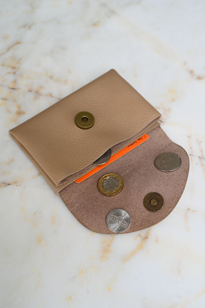 Sac à main Penny en cuir beige 