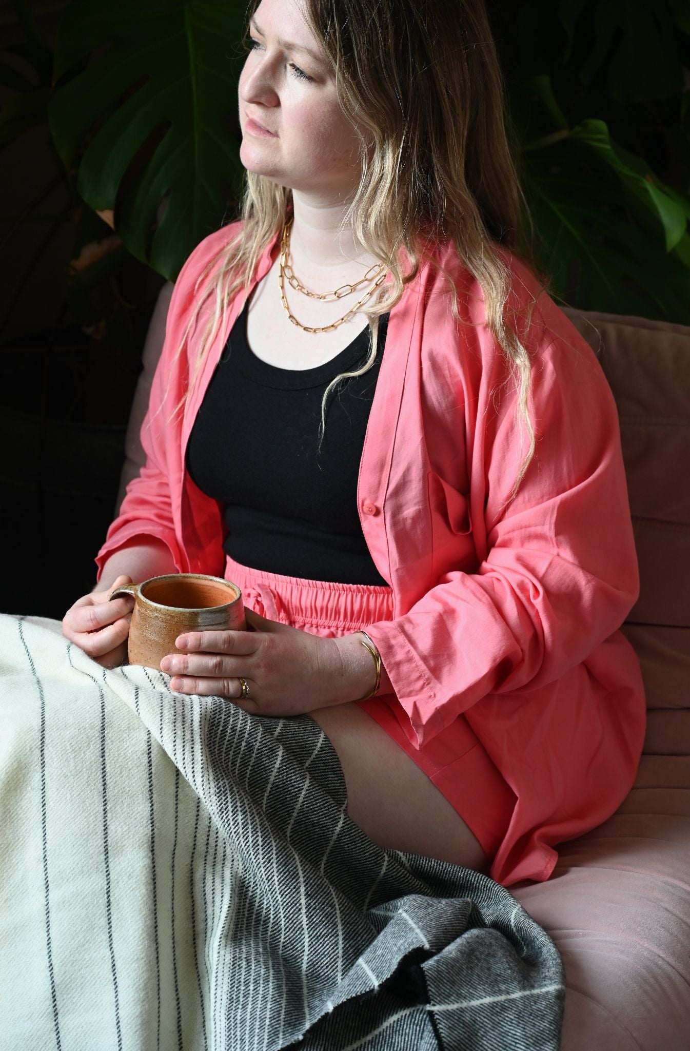 The Lounge Suit in Hot Pink