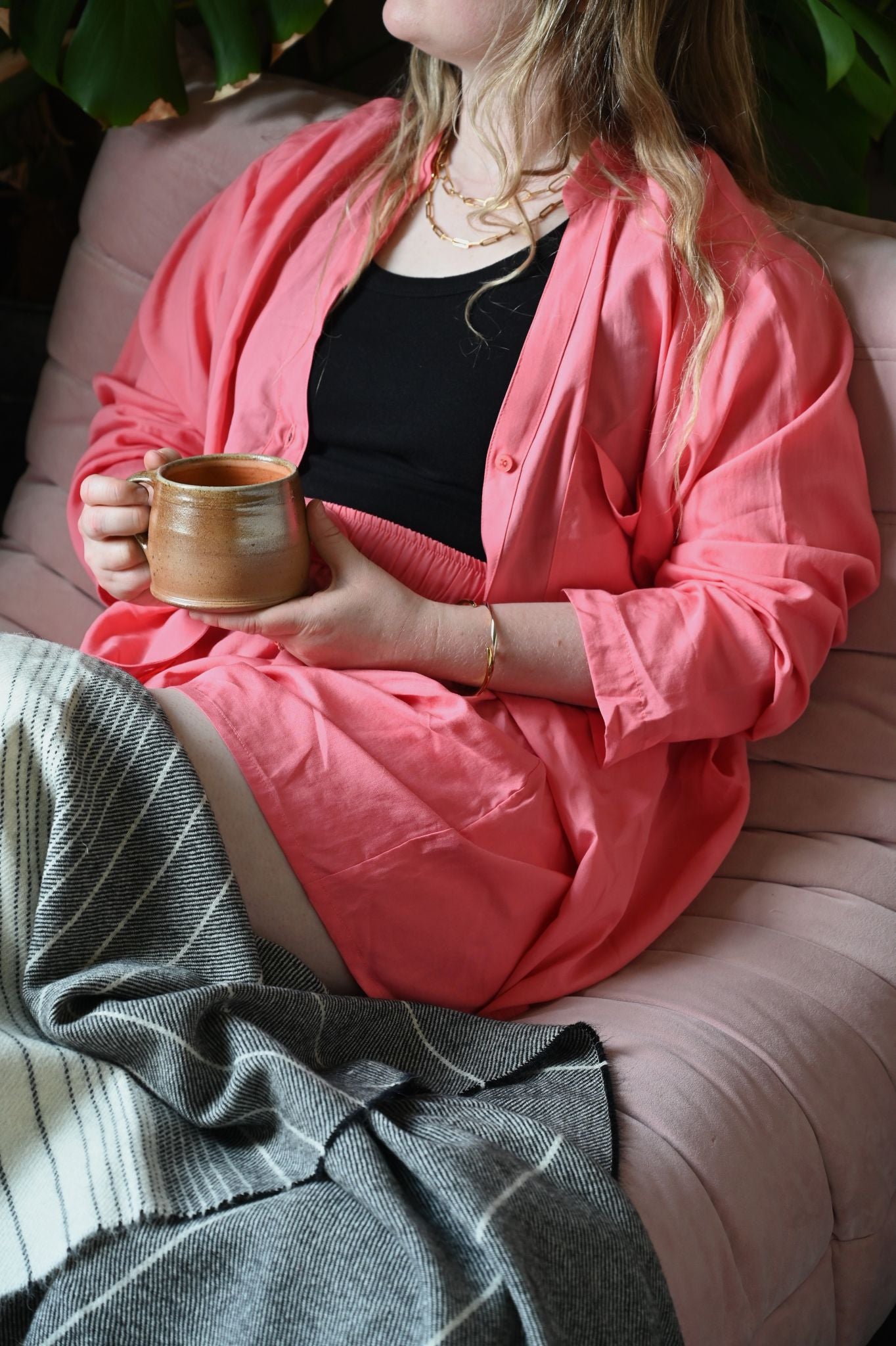 The Lounge Suit in Hot Pink