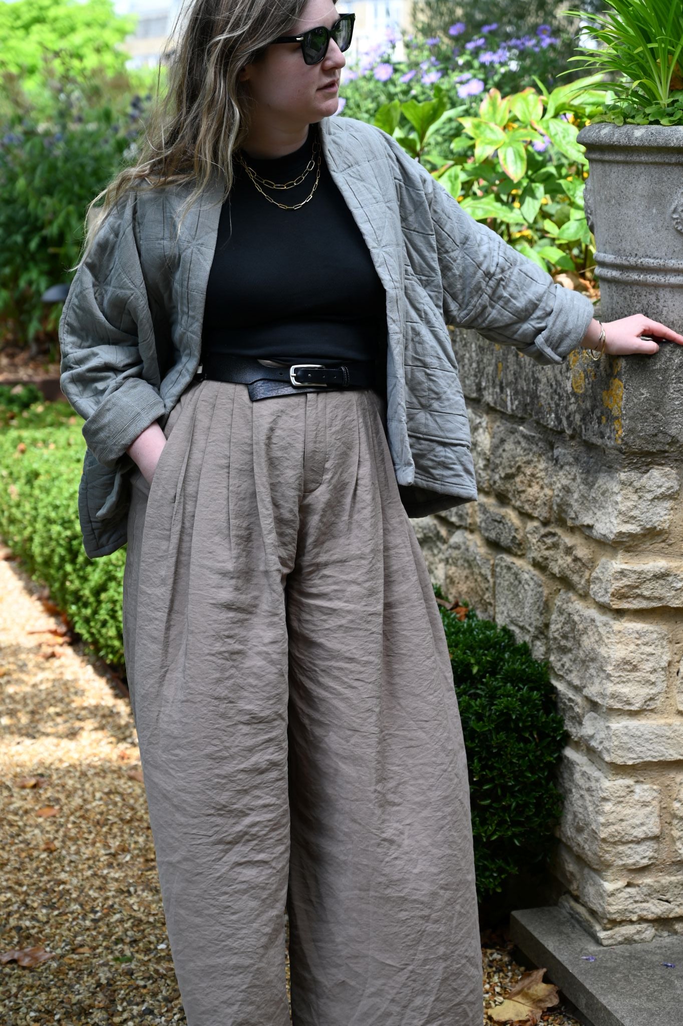 The Sage Grey Natalie Quilted Jacket